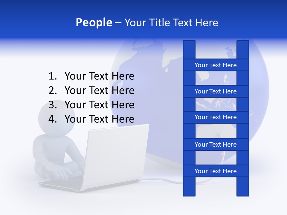 Small Earth People PowerPoint Template