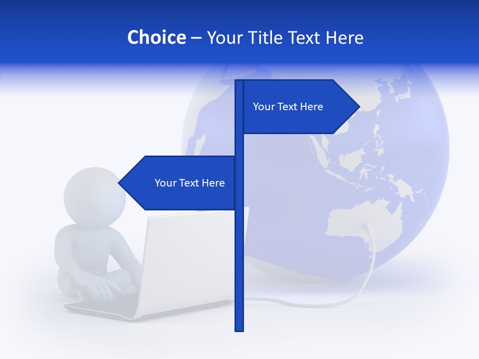 Small Earth People PowerPoint Template