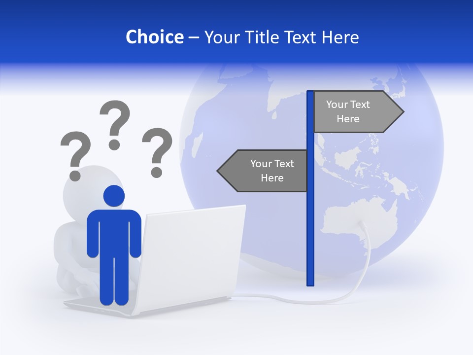 Small Earth People PowerPoint Template