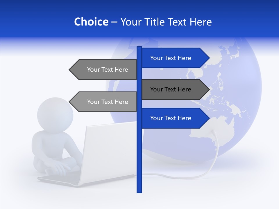 Small Earth People PowerPoint Template