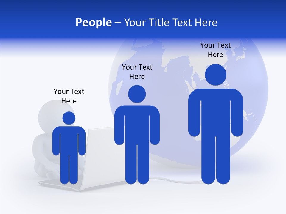 Small Earth People PowerPoint Template