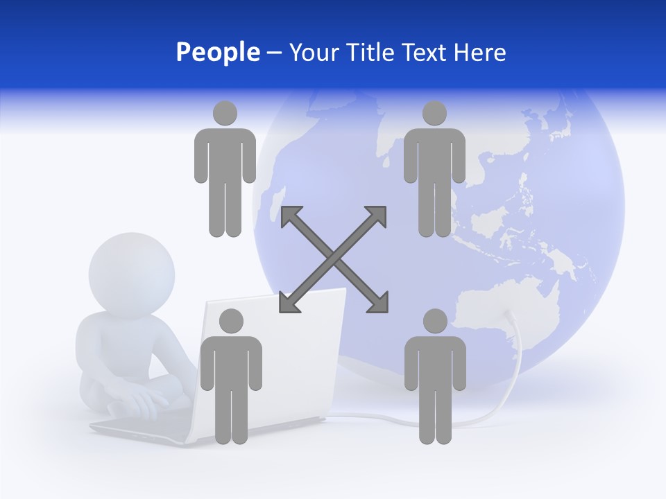 Small Earth People PowerPoint Template