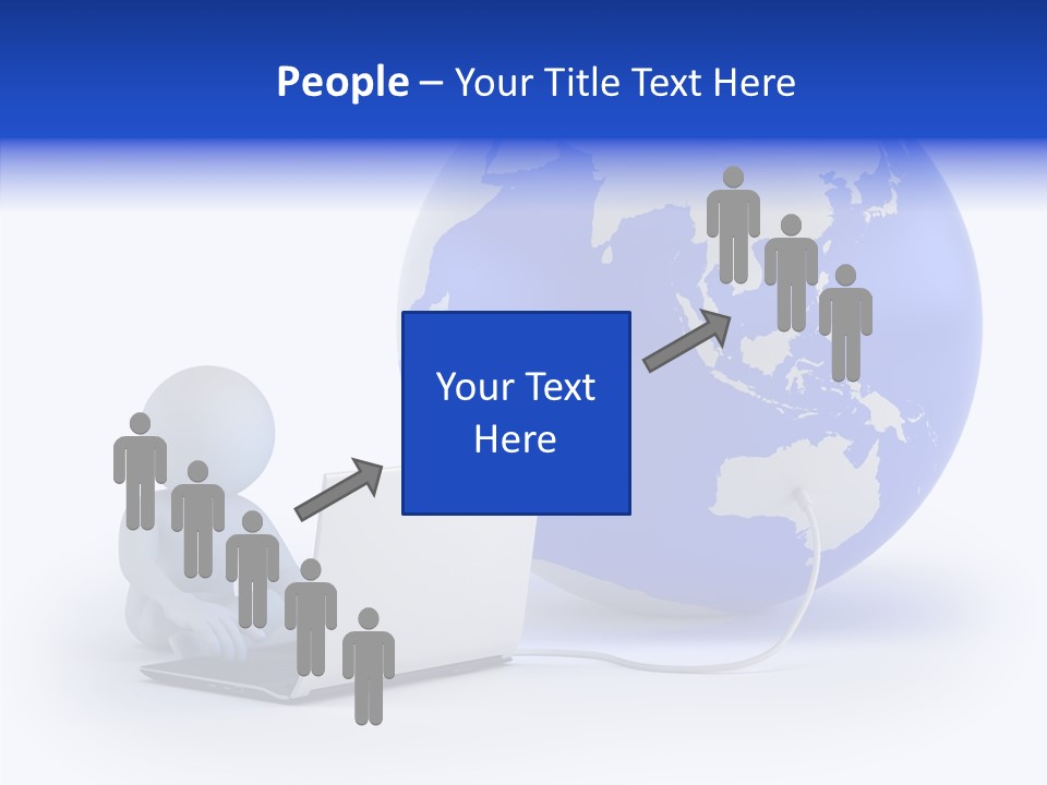 Small Earth People PowerPoint Template