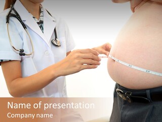 Doctor Aged Stomach PowerPoint Template