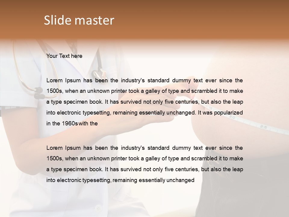 Doctor Aged Stomach PowerPoint Template