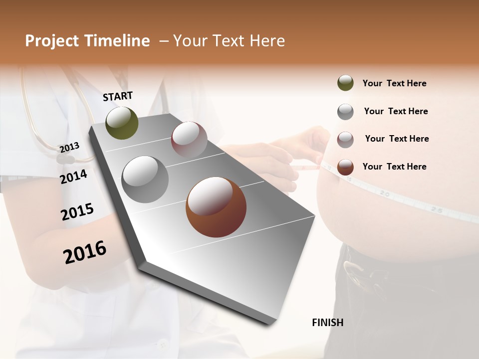 Doctor Aged Stomach PowerPoint Template