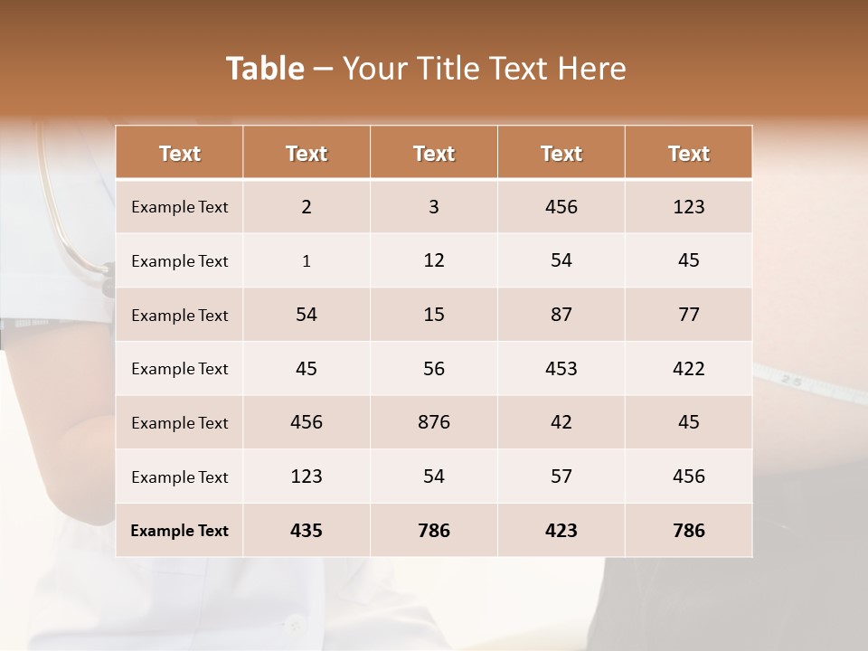 Doctor Aged Stomach PowerPoint Template