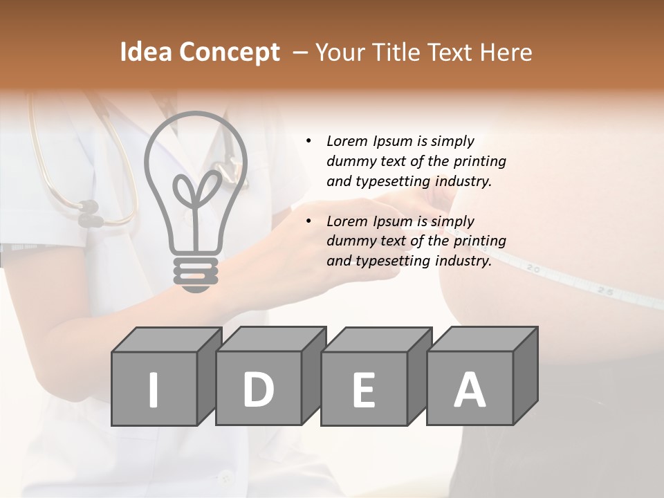 Doctor Aged Stomach PowerPoint Template