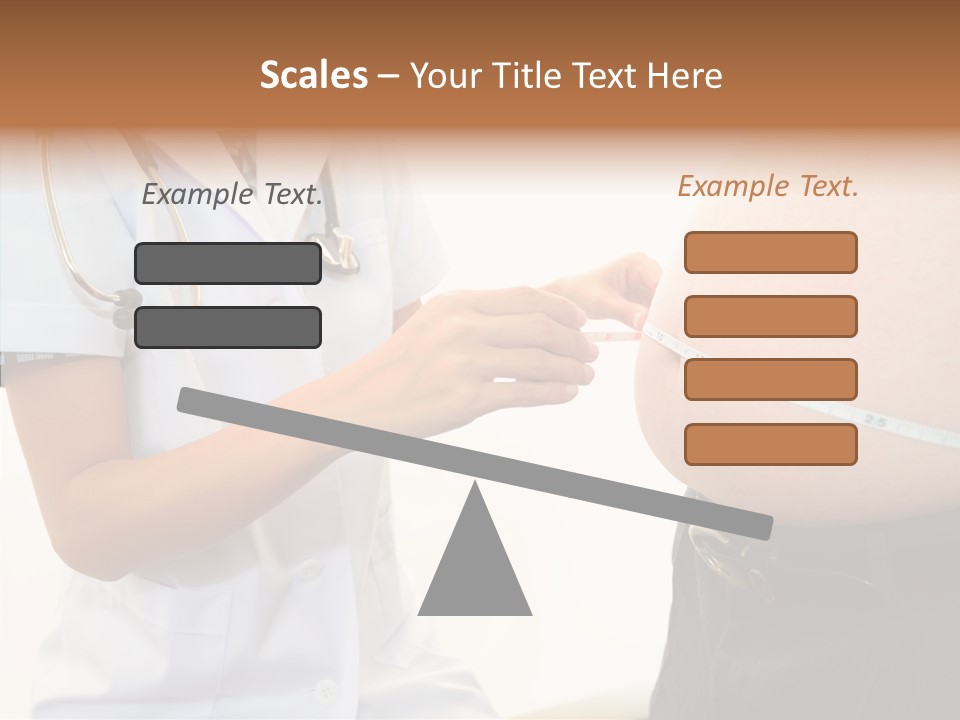 Doctor Aged Stomach PowerPoint Template