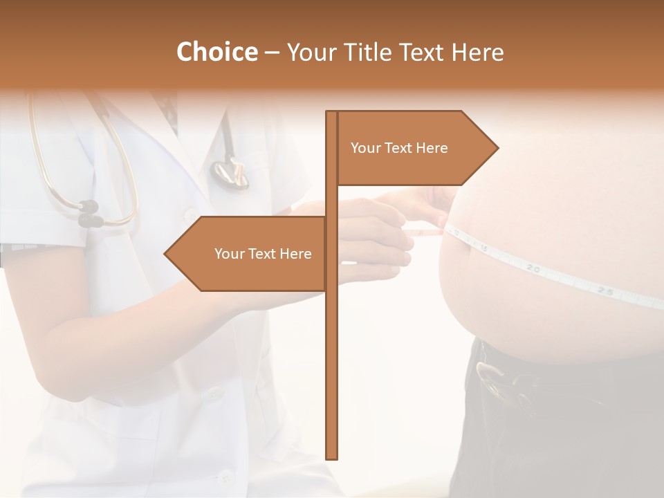 Doctor Aged Stomach PowerPoint Template