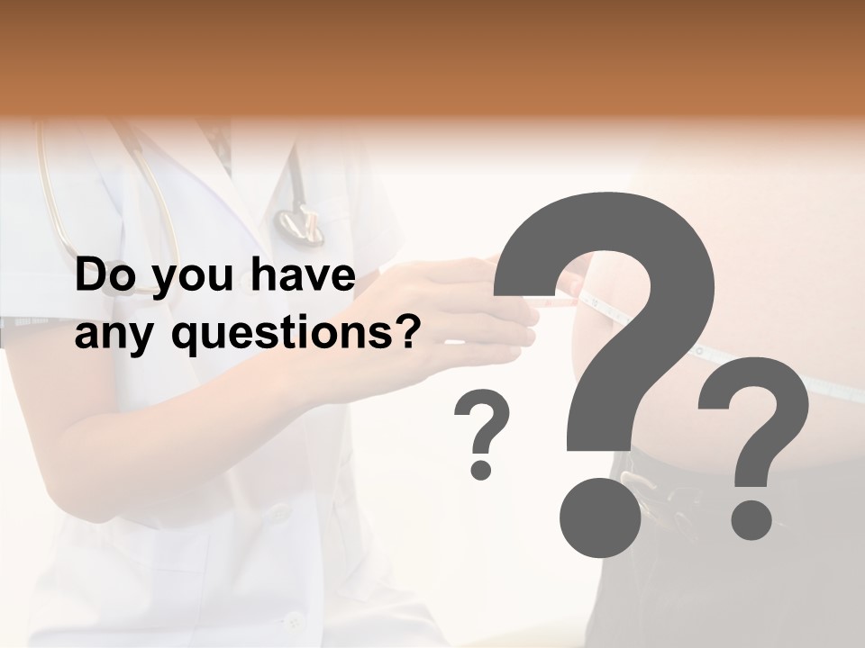 Doctor Aged Stomach PowerPoint Template