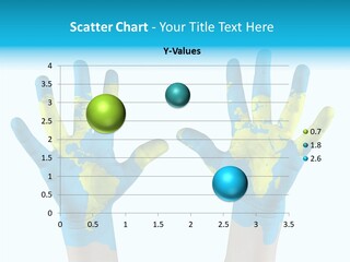 Green Cupped Hands Cartography PowerPoint Template