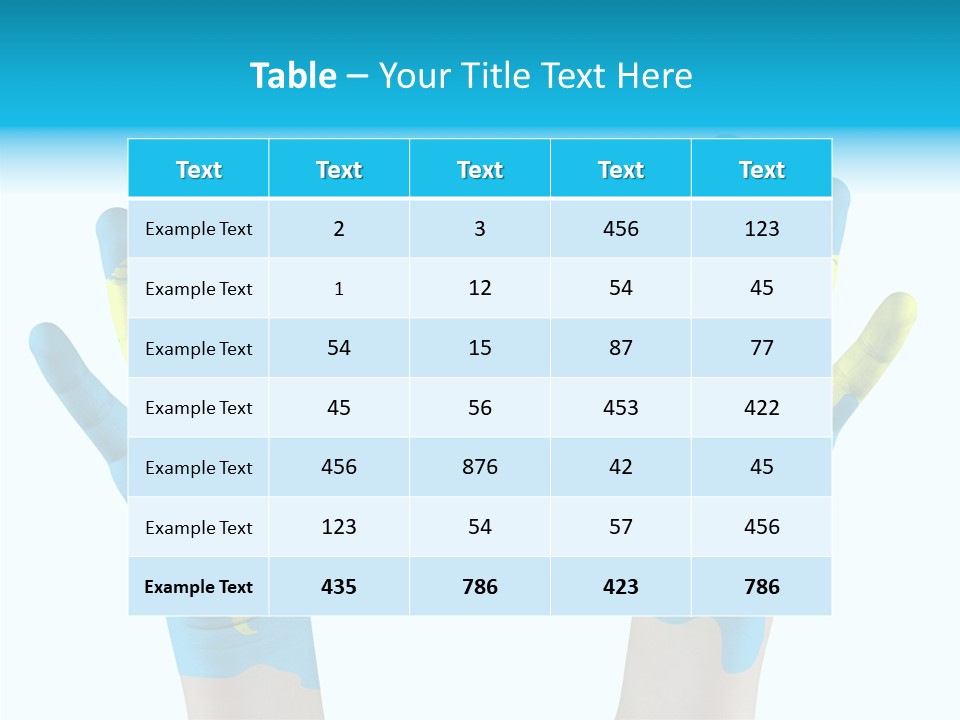 Green Cupped Hands Cartography PowerPoint Template