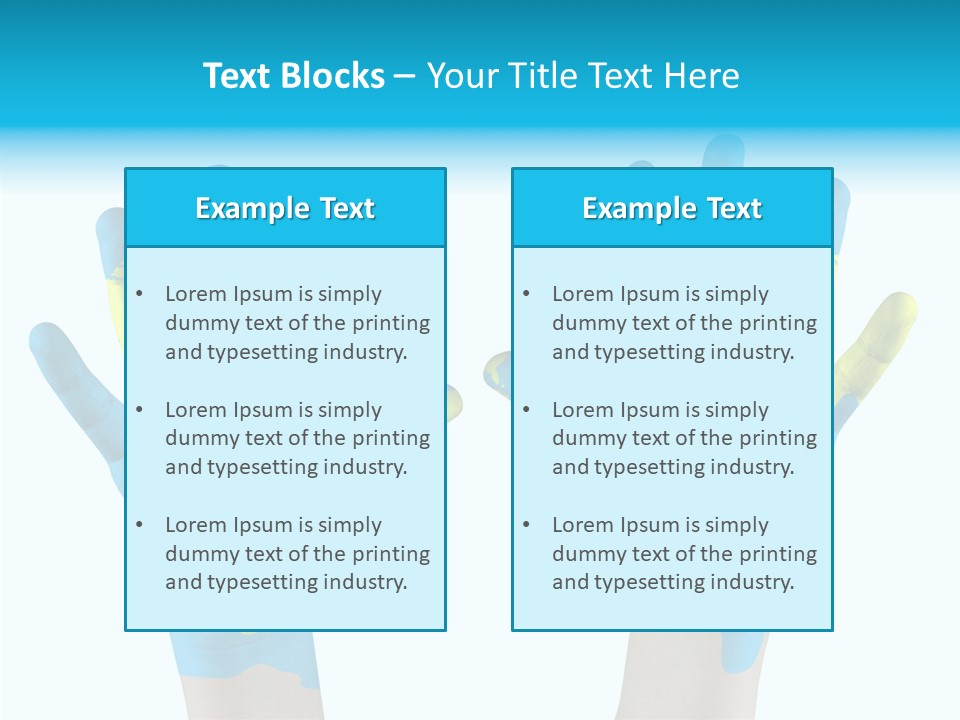 Green Cupped Hands Cartography PowerPoint Template