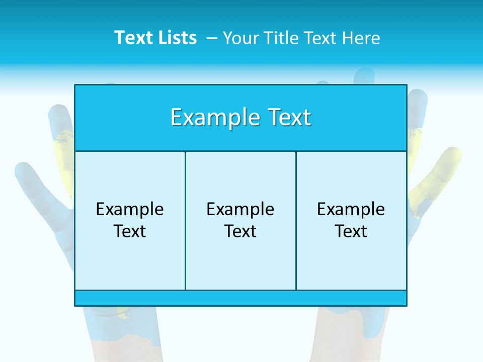 Green Cupped Hands Cartography PowerPoint Template