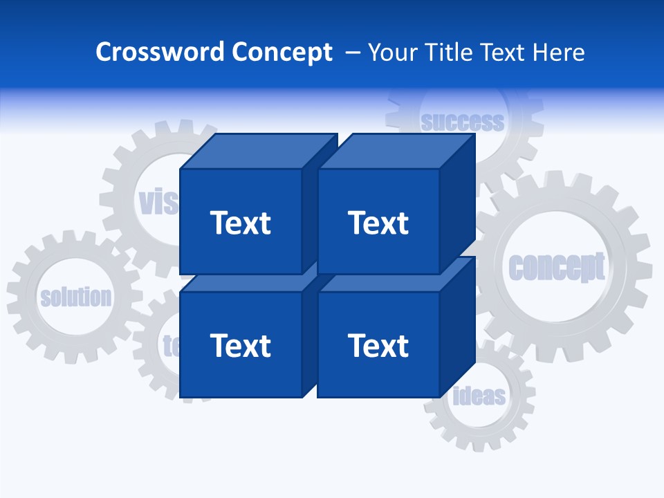 Team Gear Success PowerPoint Template