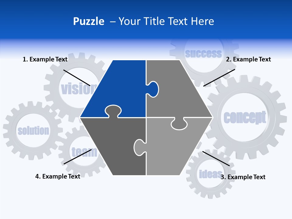 Team Gear Success PowerPoint Template