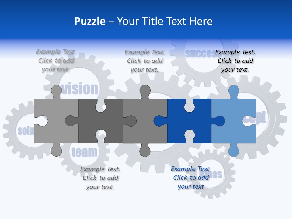 Team Gear Success PowerPoint Template