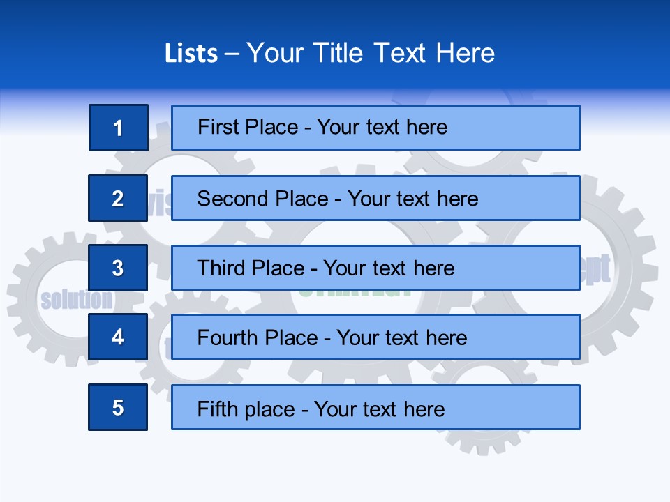 Team Gear Success PowerPoint Template