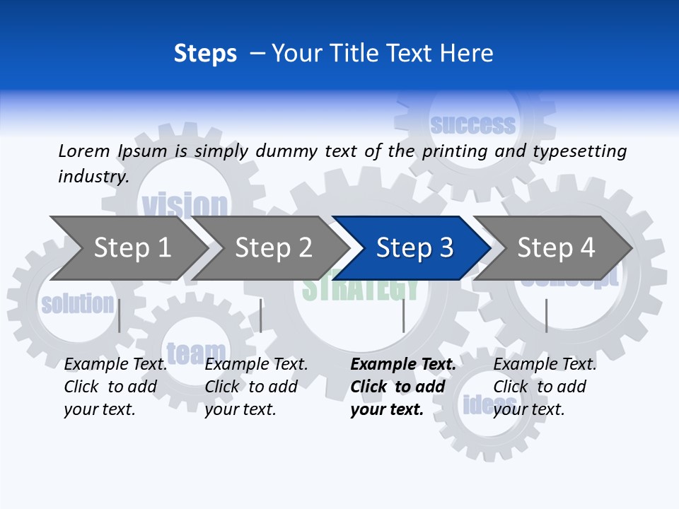 Team Gear Success PowerPoint Template