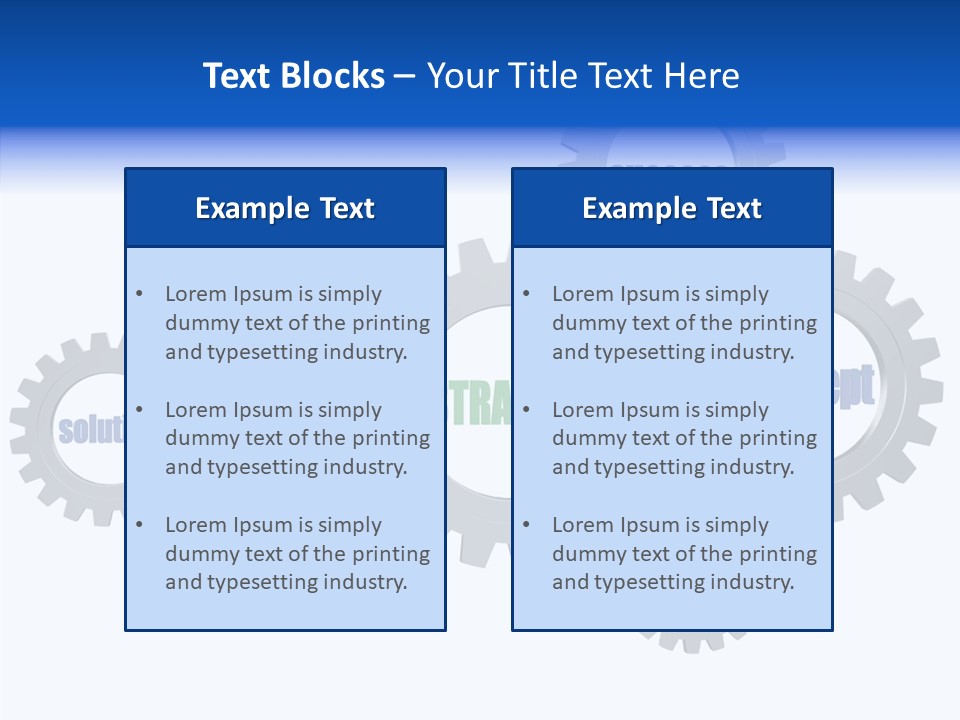 Team Gear Success PowerPoint Template