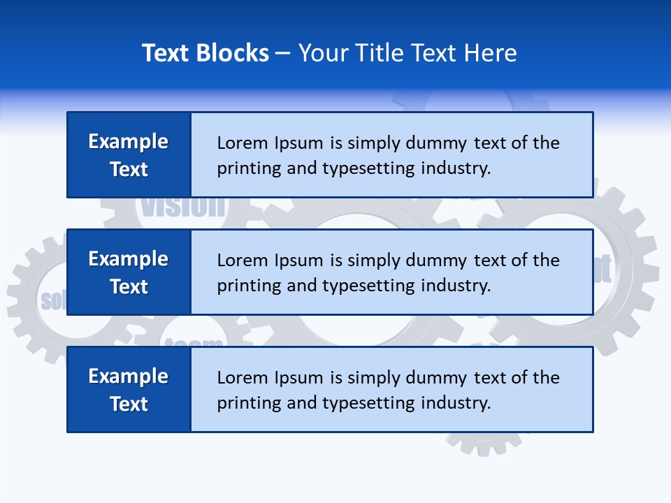 Team Gear Success PowerPoint Template