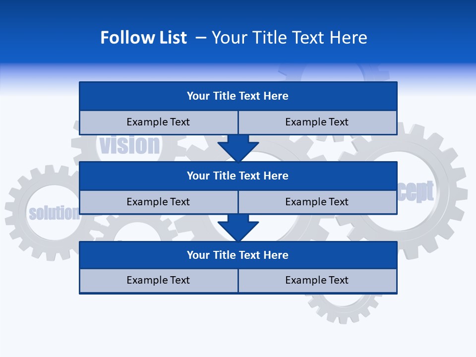 Team Gear Success PowerPoint Template