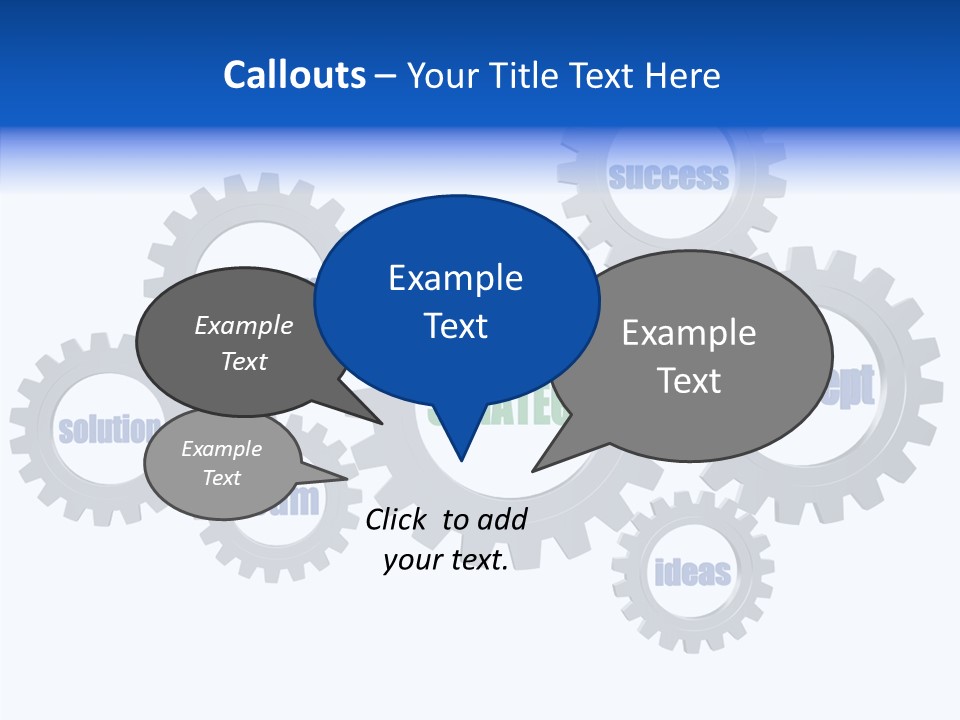Team Gear Success PowerPoint Template