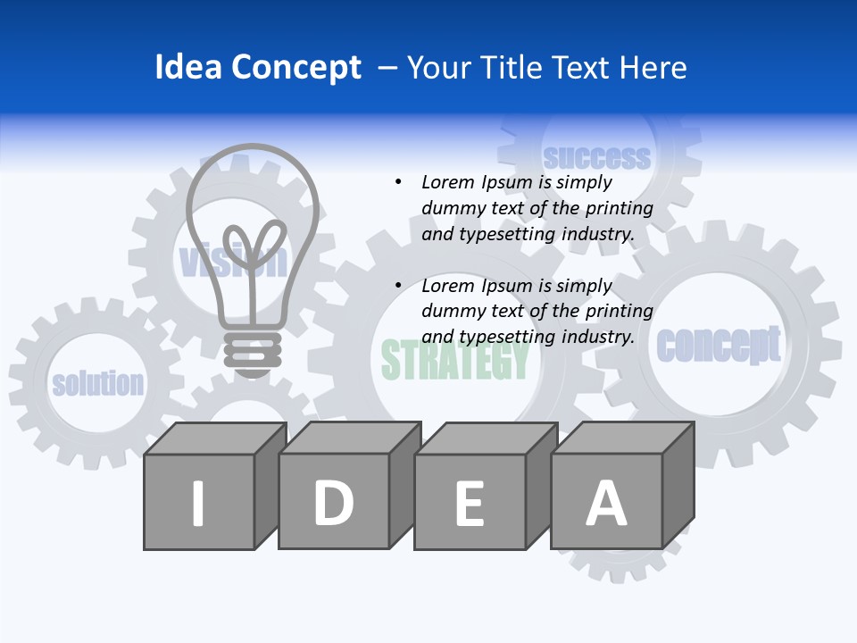 Team Gear Success PowerPoint Template