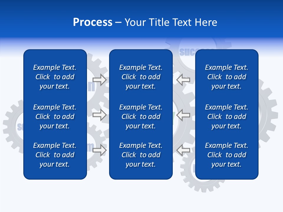 Team Gear Success PowerPoint Template
