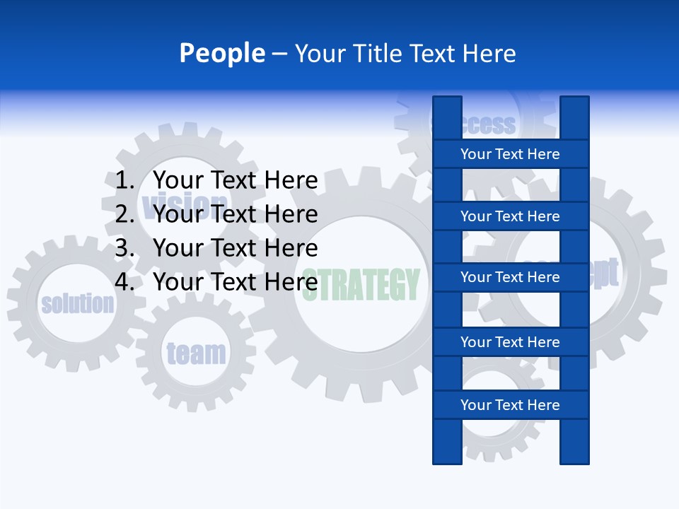 Team Gear Success PowerPoint Template