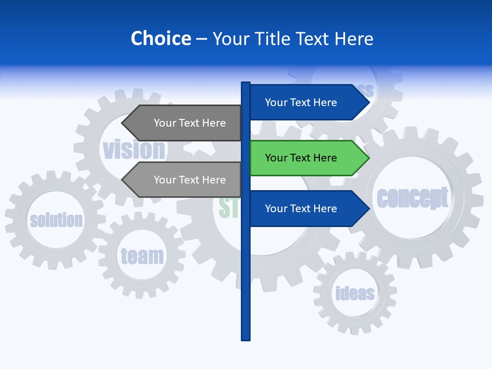 Team Gear Success PowerPoint Template