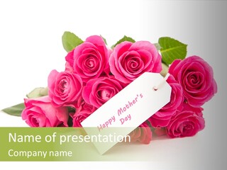 Blossom Greeting Freshness PowerPoint Template