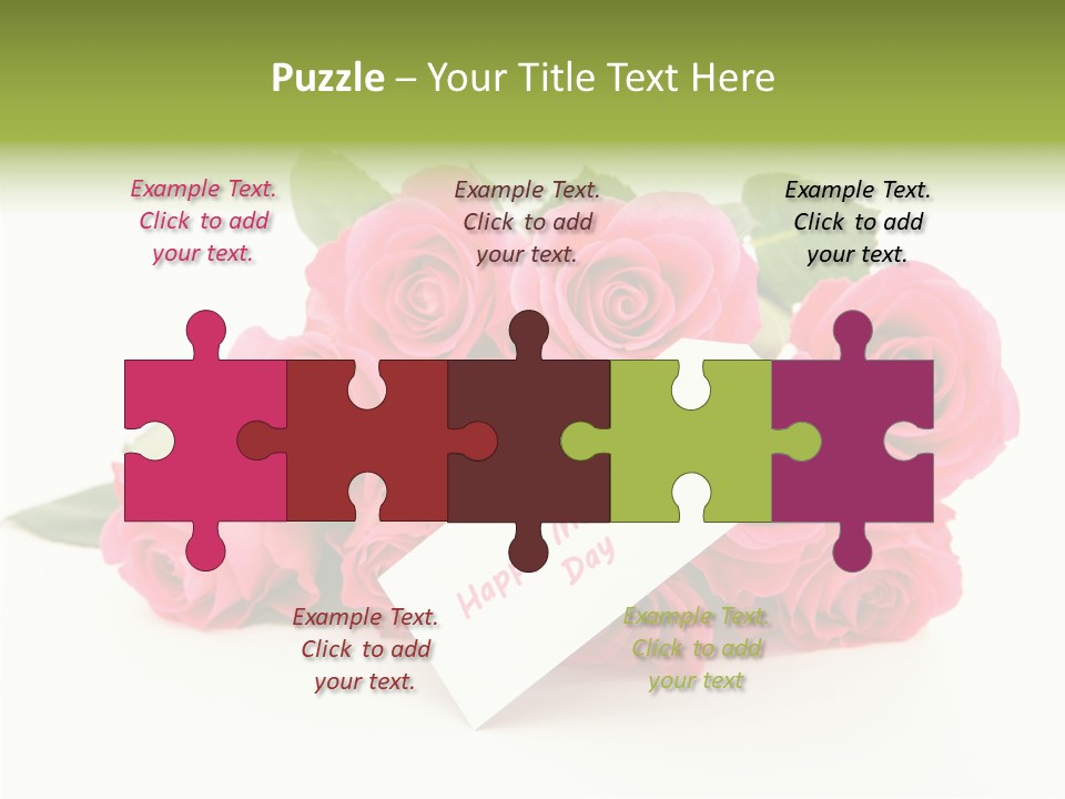 Blossom Greeting Freshness PowerPoint Template