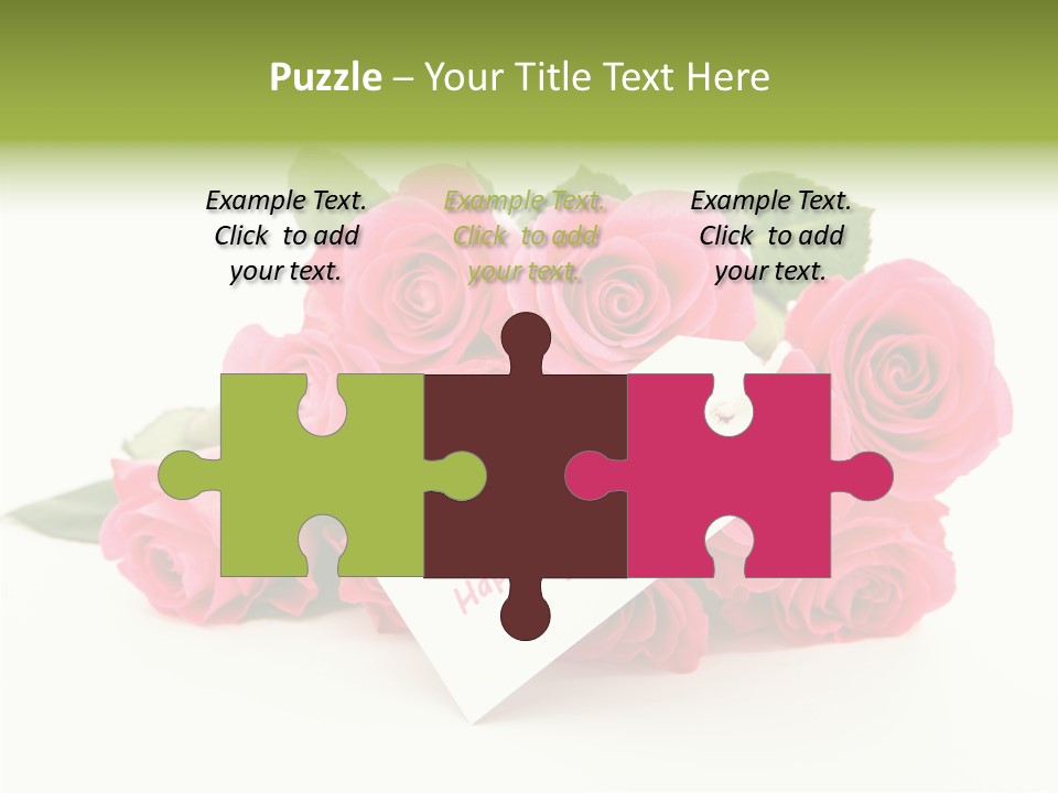 Blossom Greeting Freshness PowerPoint Template