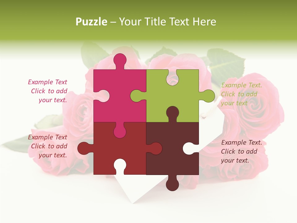 Blossom Greeting Freshness PowerPoint Template