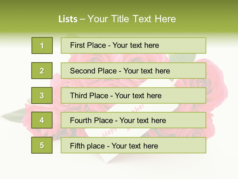 Blossom Greeting Freshness PowerPoint Template