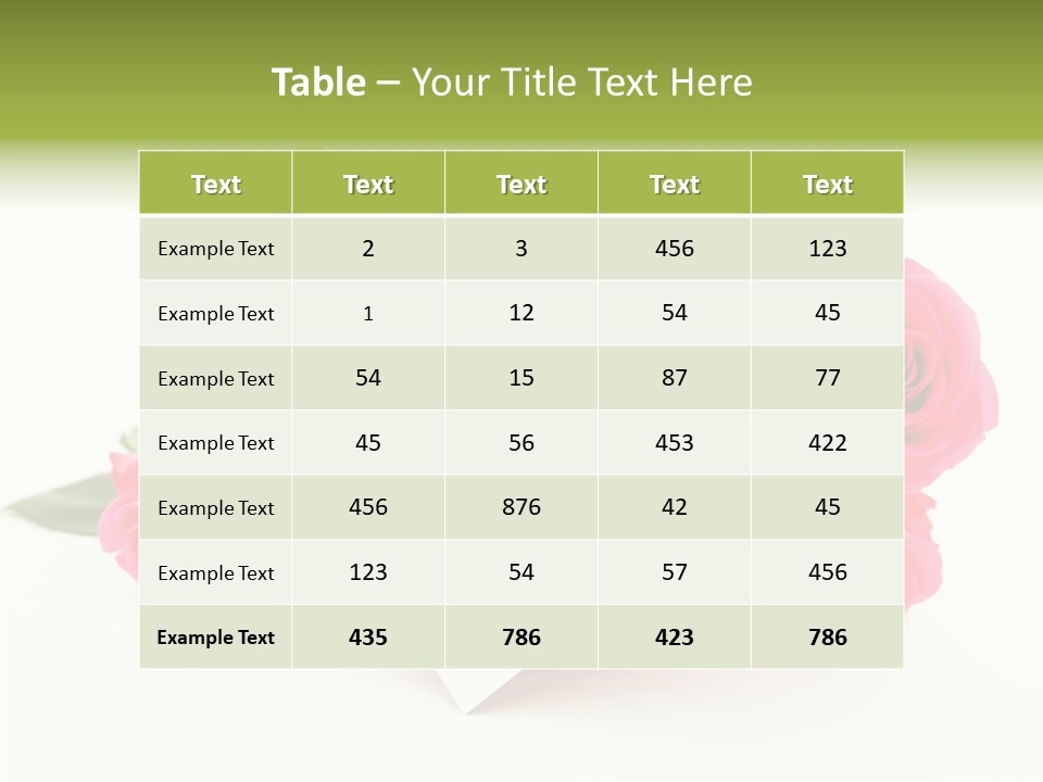 Blossom Greeting Freshness PowerPoint Template