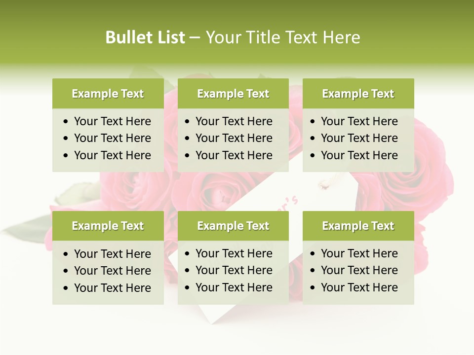 Blossom Greeting Freshness PowerPoint Template