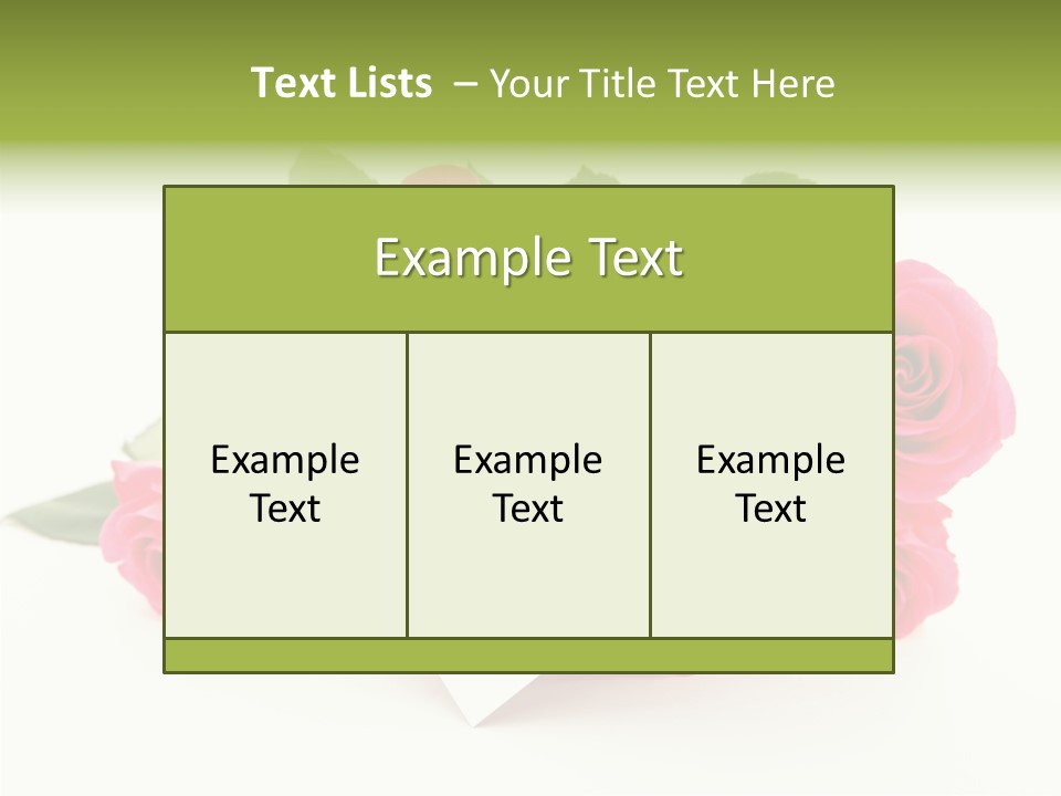 Blossom Greeting Freshness PowerPoint Template