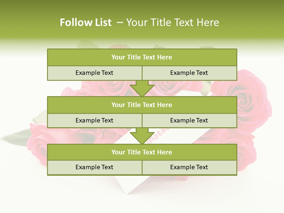 Blossom Greeting Freshness PowerPoint Template