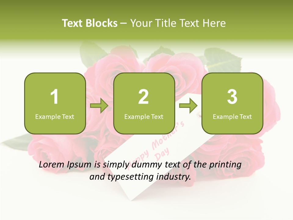 Blossom Greeting Freshness PowerPoint Template