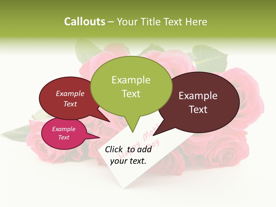 Blossom Greeting Freshness PowerPoint Template