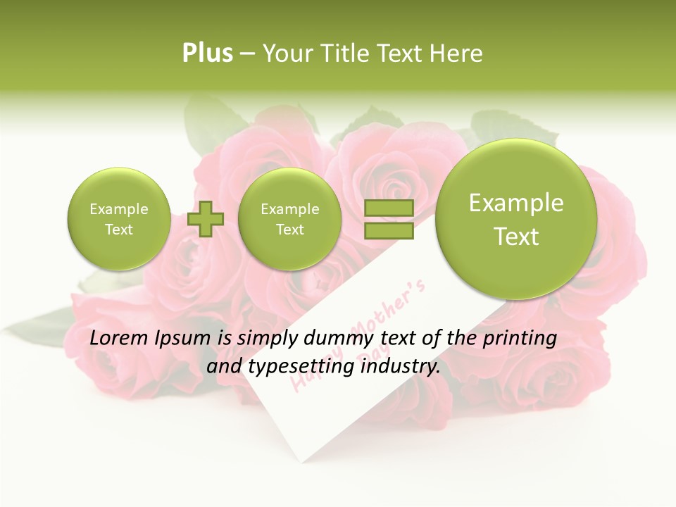 Blossom Greeting Freshness PowerPoint Template