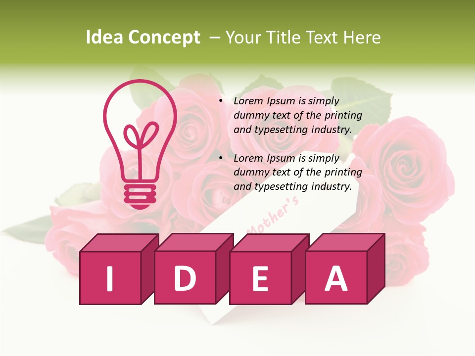 Blossom Greeting Freshness PowerPoint Template