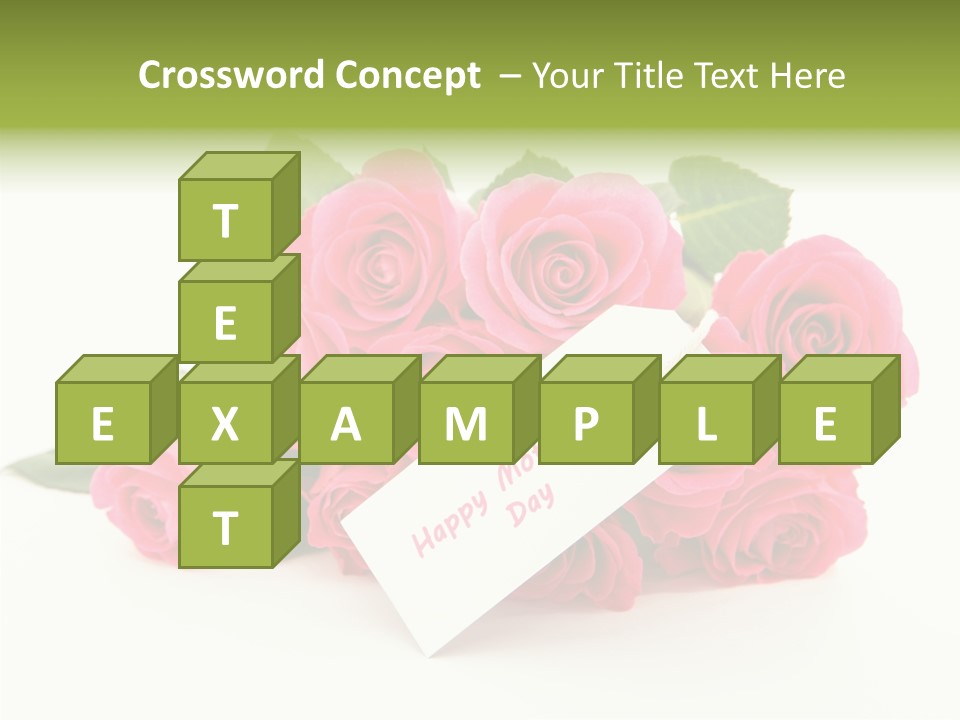 Blossom Greeting Freshness PowerPoint Template