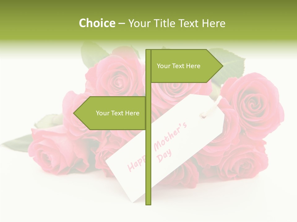 Blossom Greeting Freshness PowerPoint Template