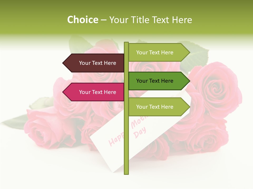 Blossom Greeting Freshness PowerPoint Template