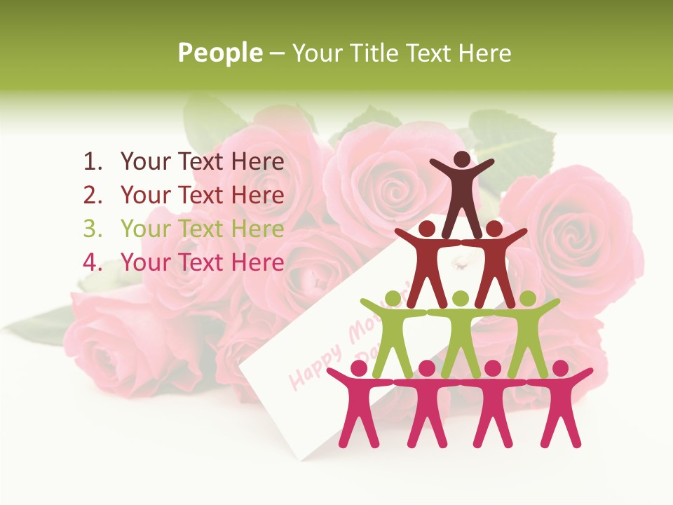 Blossom Greeting Freshness PowerPoint Template