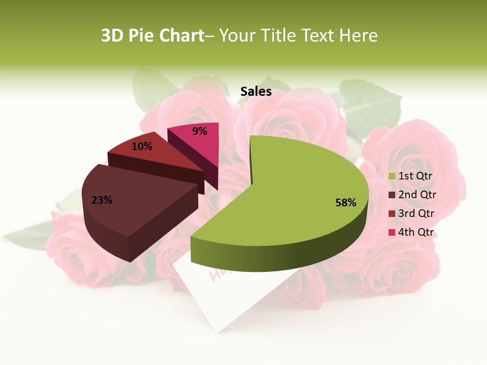 Blossom Greeting Freshness PowerPoint Template